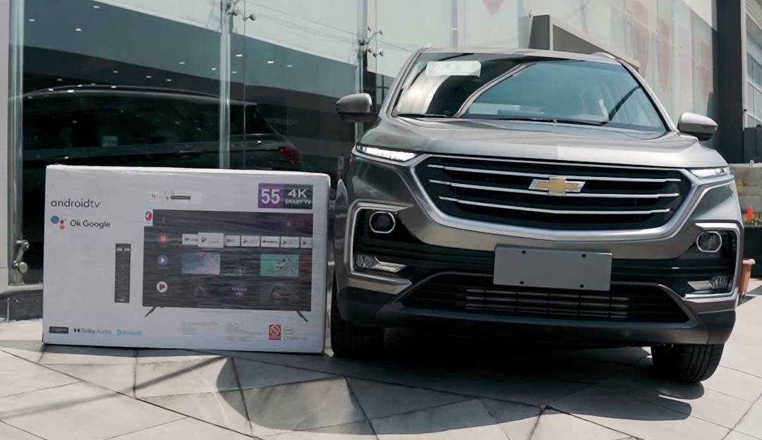 55-inch screen gift when purchasing a Chevrolet Captiva 2023